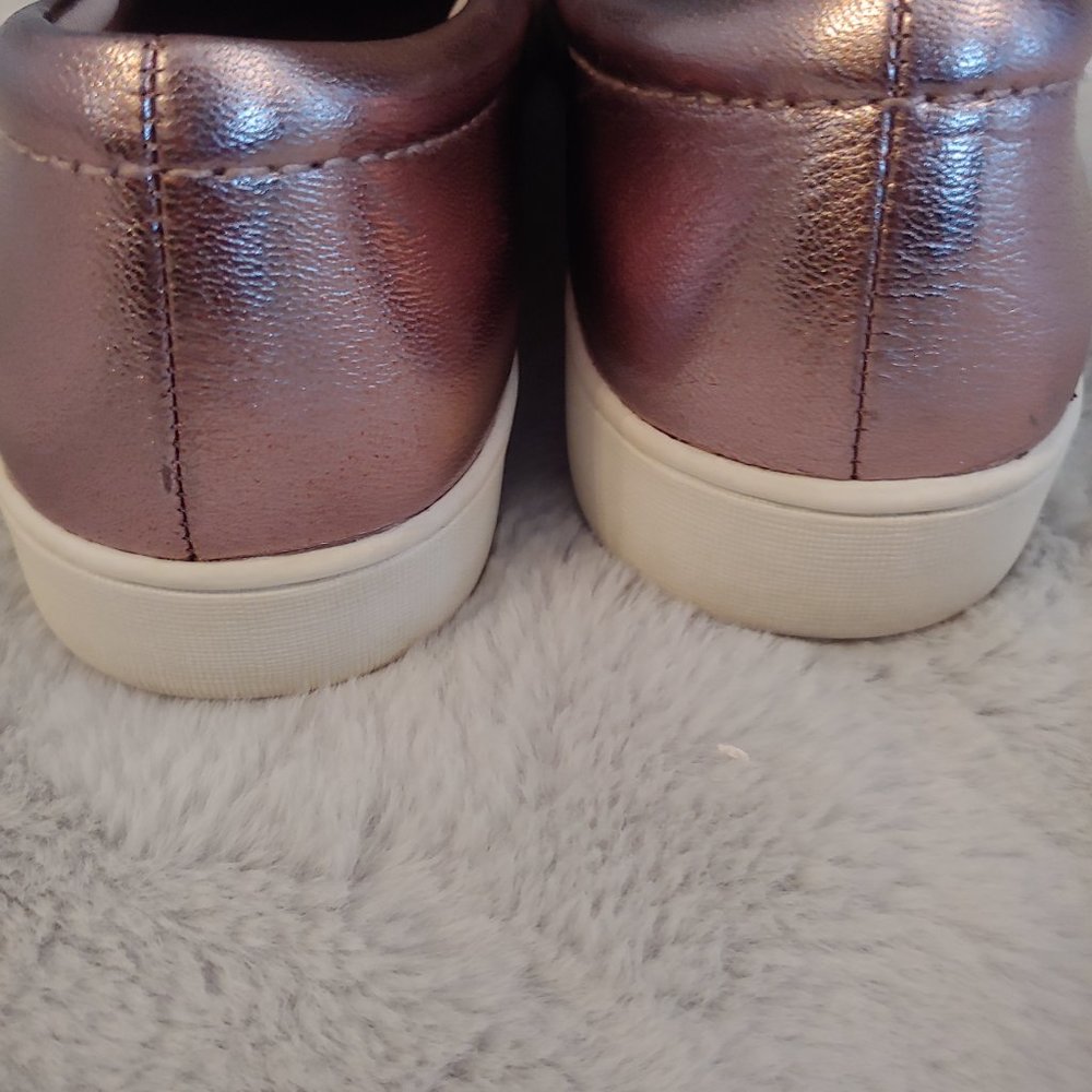 Naturalizer pale pink metallic leather slipon loafer size 7 - Picture 6 of 14
